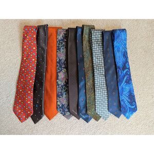 10 Luxury Men's Neckties Valentino Lanvin Etro Oscar de la Renta YSL Burberry